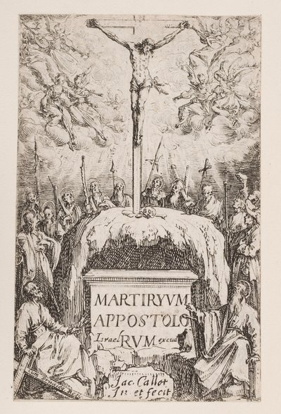 Frontispiz; Nr. 1 aus Das Martyrium der Apostel von Jacques Callot