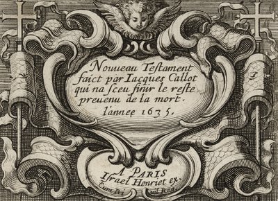 Frontispiz, ca. 1635 von Jacques Callot