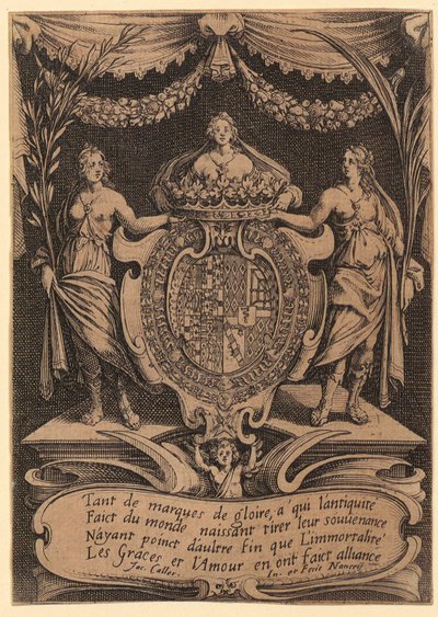 Frontispiz, Blatt 1 der Folge "Das Turnier" von Jacques Callot
