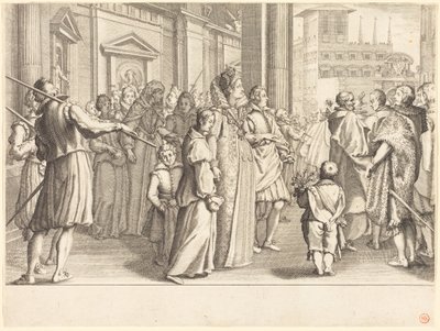 Großherzogin bei der Prozession der jungen Mädchen von Jacques Callot