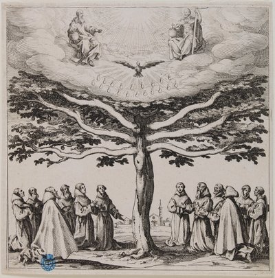 Der Baum des Heiligen Franziskus (Lieure 303, Meaume 145) von Jacques Callot