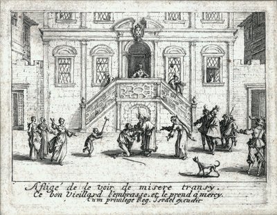 Das Leben des verlorenen Kindes (Gravur) von Jacques Callot