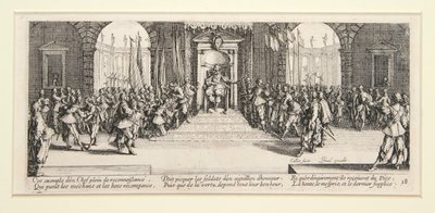 Die Elenden und die Leiden des Krieges - Satz von 18 Radierungen von Jacques Callot