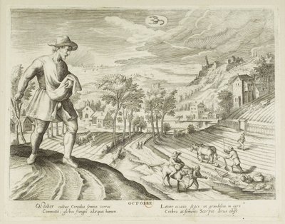 Die Monate. 10, Oktober von Jacques Callot