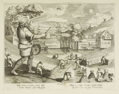 Die Monate. 7, Juli von Jacques Callot