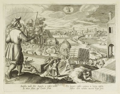 Die Monate. 8, August von Jacques Callot