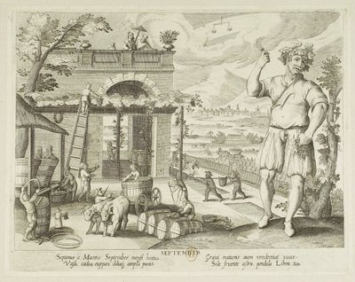 Die Monate. 9, September von Jacques Callot