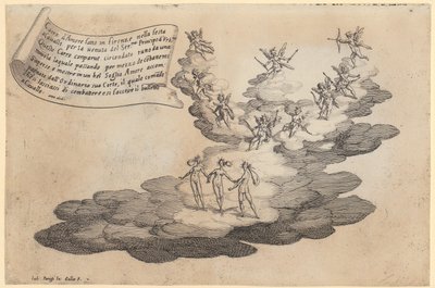 Liebeswagen, Blatt 5 der Folge „Krieg der Schönheit“ von Jacques Callot