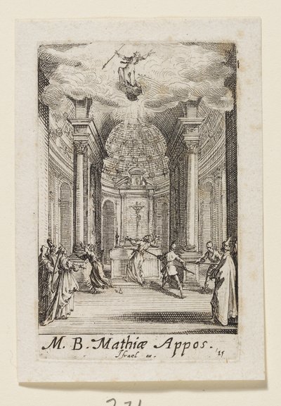 Matthäus der Apostel (Mathiae Appos.) von Jacques Callot