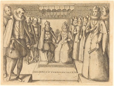 Treffen von Margarete von Österreich und Philipp III. von Jacques Callot