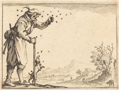 Von Bienen angegriffener Bauer von Jacques Callot