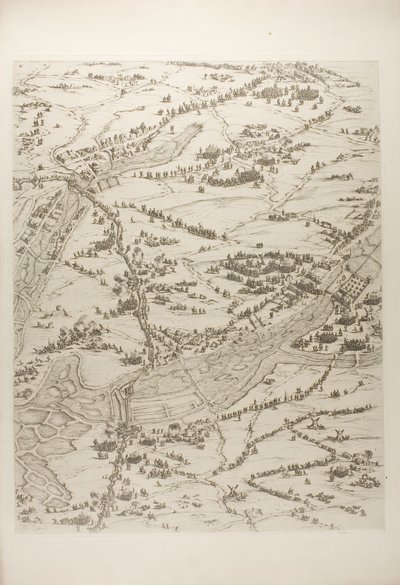 Platte Drei aus La Siège de la Rochelle von Jacques Callot