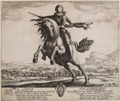 Porträt des Prinzen von Phalsbourg (Lieure 505, Meaume 508) von Jacques Callot