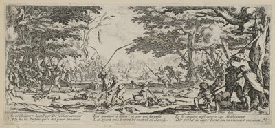 Rache der Bauern, Blatt 17 der Folge "Grauen des Krieges" von Jacques Callot