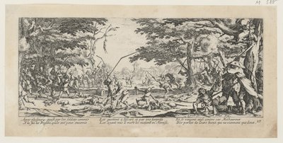 Rache der Bauern, Blatt 17 der Folge "Grauen des Krieges" von Jacques Callot