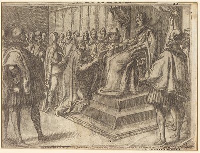 Empfang des Gesandten von Polen [Vorderseite] von Jacques Callot