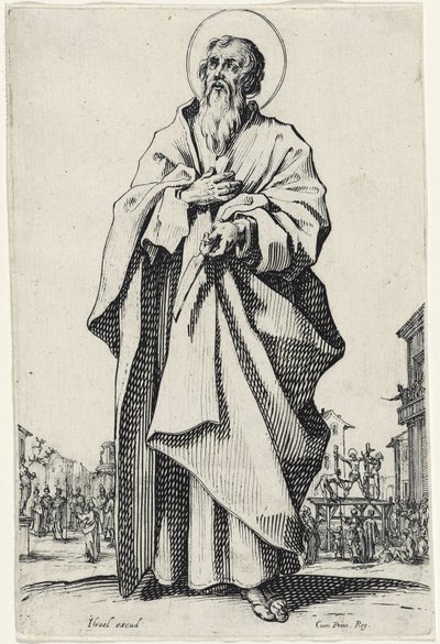 Heiliger Bartholomäus aus Les Grands Apôtres, 1631 von Jacques Callot