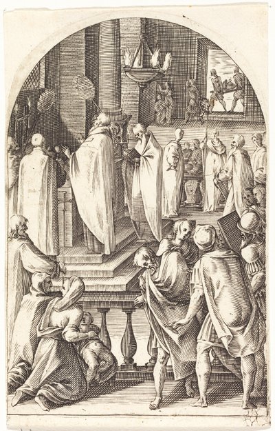 Der heilige Basil feiert die Messe von Jacques Callot