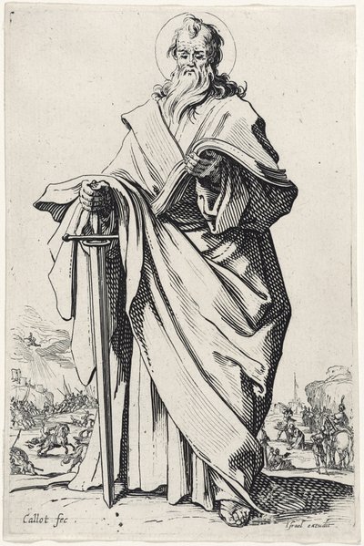 Heiliger Paulus aus Les Grands Apôtres, 1631 von Jacques Callot