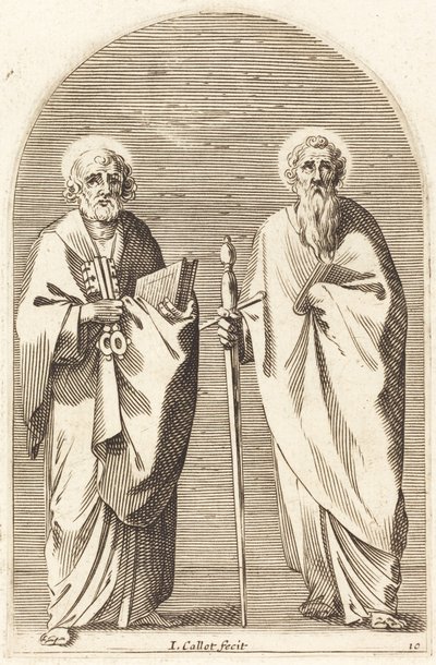 Die Heiligen Petrus und Paulus von Jacques Callot