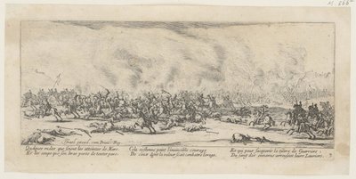 Schlacht, Blatt 3 der Folge "Grauen des Krieges" von Jacques Callot