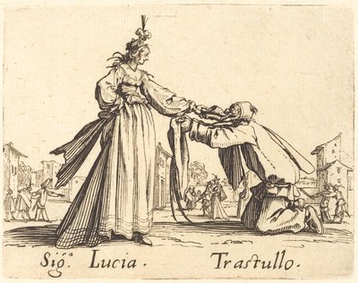 Signa. Lucia und Trastullo von Jacques Callot