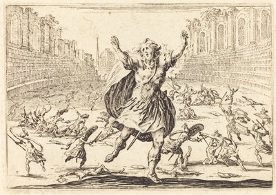 Scharmützel in einem römischen Zirkus von Jacques Callot