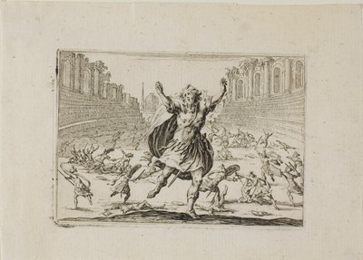 Scharmützel im Zirkus, aus Die Caprices von Jacques Callot