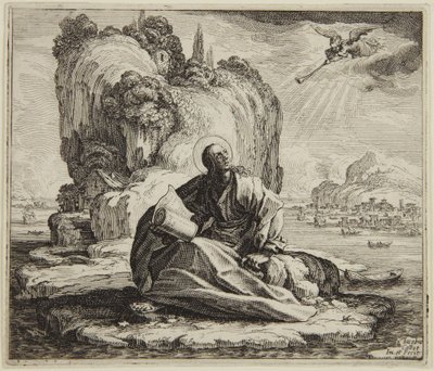 Der heilige Johannes auf der Insel Patmos von Jacques Callot