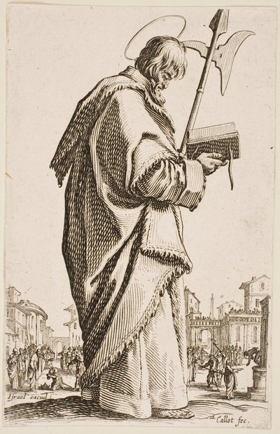 St. Matthias, aus der Serie „Die großen Apostel“ von Jacques Callot