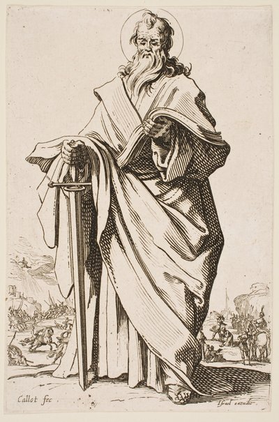 St. Paul, aus der Serie „Die großen Apostel“ von Jacques Callot