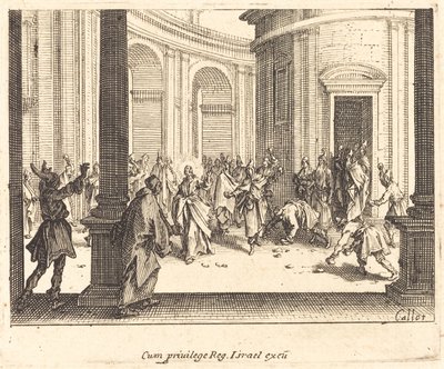 Steinigung von Jesus von Jacques Callot