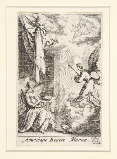 Die Verkündigung, Nr. 5 aus Das Leben der Jungfrau von Jacques Callot