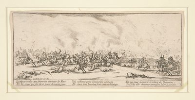 Die Schlacht, aus Die Elenden und Katastrophen des Krieges von Jacques Callot