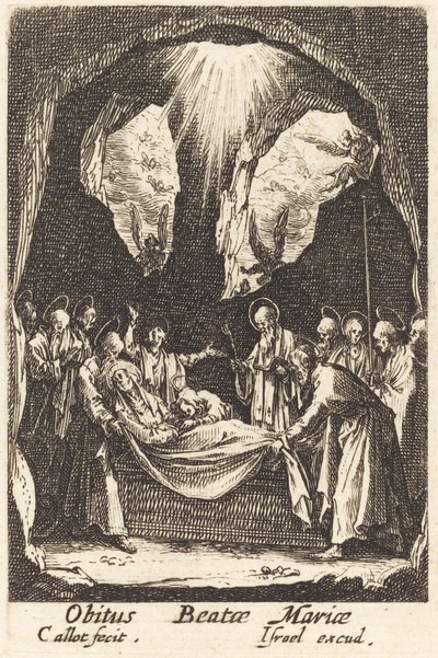 Das Begräbnis der Jungfrau, um oder nach 1630 von Jacques Callot