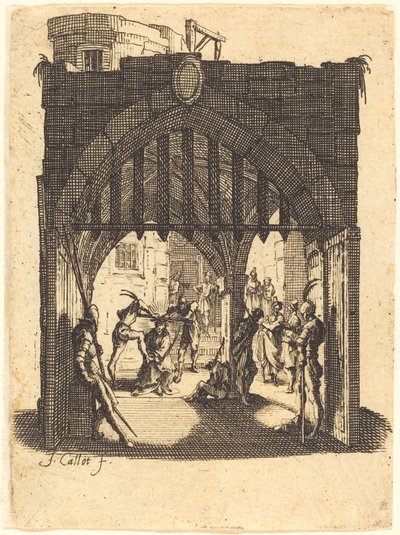 Die Krönung mit Dornen von Jacques Callot