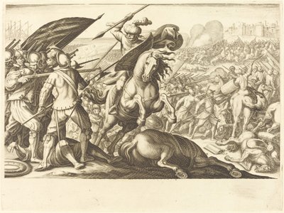Die Niederlage der türkischen Kavallerie, ca. 1614 von Jacques Callot