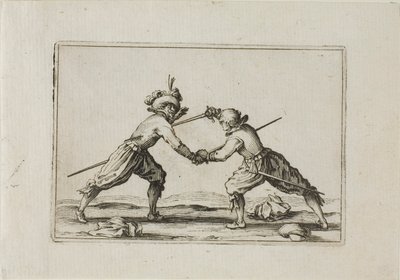 Das Duell mit Schwertern, aus Die Caprices von Jacques Callot