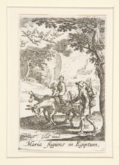 Die Flucht nach Ägypten, Nr. 9 aus Das Leben der Jungfrau von Jacques Callot