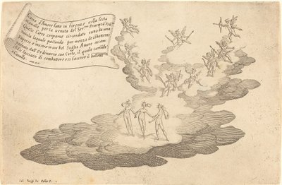 Das Floß der Liebe, 1616 von Jacques Callot