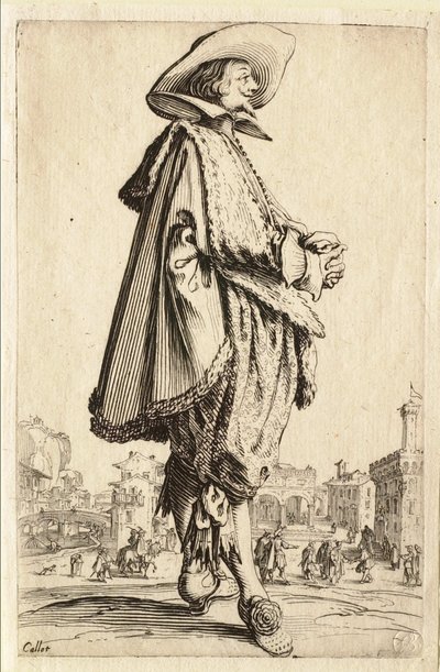 Der Herr mit gefalteten Händen von Jacques Callot