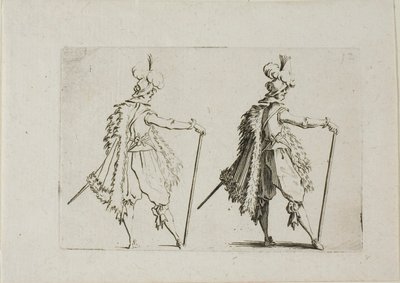 Der Herr mit einem großen Stock, aus Die Caprices von Jacques Callot