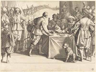 Die Anwerbung der Truppen von Jacques Callot