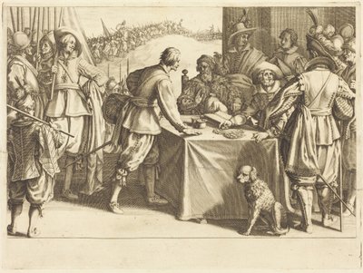 Die Anwerbung der Truppen von Jacques Callot