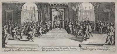 Die großen Leiden des Krieges: Verteilung der Belohnung von Jacques Callot