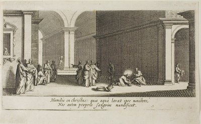 Der große Felsen, aus Verschiedenen Szenen in Florenz von Jacques Callot