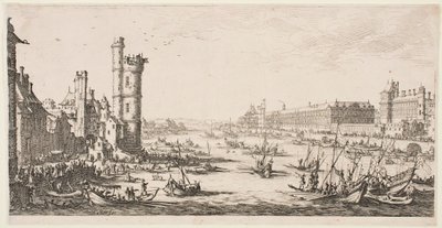 Die großen Ansichten von Paris: Ansicht des Louvre von Jacques Callot
