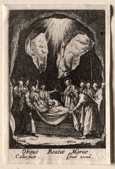 Das Leben der Jungfrau Maria: Die Grablegung der Jungfrau Maria von Jacques Callot