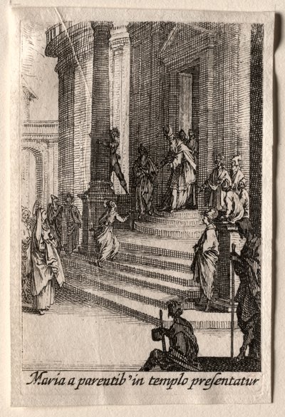 Das Leben der Jungfrau: Die Darstellung der Jungfrau im Tempel von Jacques Callot