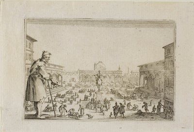 Der Marsch vom Palast der Verkündigung nach Florenz, aus Die Caprices von Jacques Callot